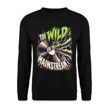 Psychobilly Punkrock Too Wild For The Mainstream - Unisex Pullover - Schwarz - Vorne - Alina (178cm) & Michal (187cm)