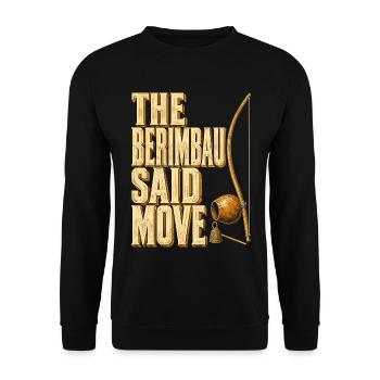 Capoeira The Berimbau Said Move - Unisex Pullover - Schwarz - Vorne - Alina (178cm) & Michal (187cm)