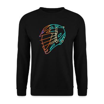 Lacrossehelm - Unisex Pullover - Schwarz - Vorne - Alina (178cm) & Michal (187cm)