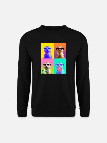 Meerkat Erdmännchen - Unisex Pullover - Schwarz