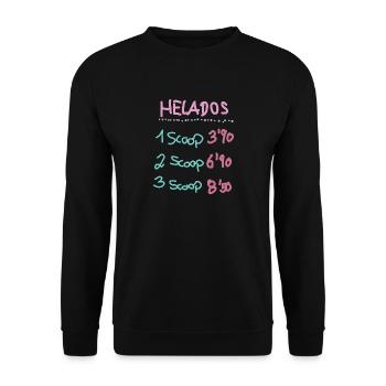 Eis speiseeis - Unisex Pullover - Schwarz - Vorne - Alina (178cm) & Michal (187cm)