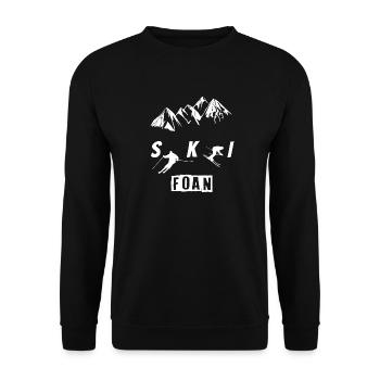 Skifahren Skifoan - Unisex Pullover - Schwarz - Vorne - Alina (178cm) & Michal (187cm)