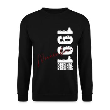 35. Geburtstag Geschenk November Original 1991 - Unisex Pullover - Schwarz - Vorne - Alina (178cm) & Michal (187cm)