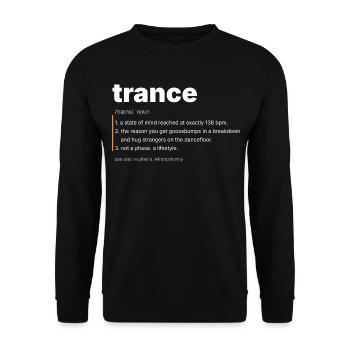 Trance Definition - Not A Phase - Unisex Pullover - Schwarz - Vorne - Alina (178cm) & Michal (187cm)