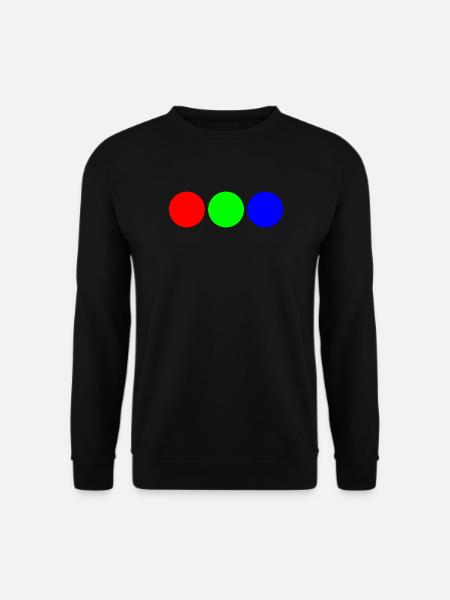 Triaden-Neonkreise - Unisex Pullover - Schwarz