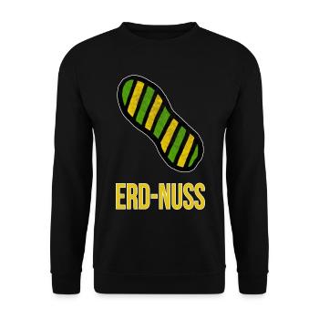 Erdnuss Erdung Elektriker-Witz Wortspiel - Unisex Pullover - Schwarz - Vorne - Alina (178cm) & Michal (187cm)