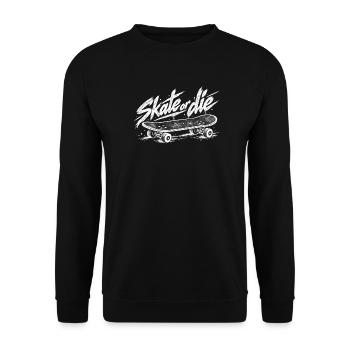 Skate or die - Unisex Pullover - Schwarz - Vorne - Alina (178cm) & Michal (187cm)