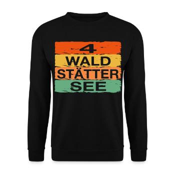 Vierwaldstättersee - Unisex Pullover - Schwarz - Vorne - Alina (178cm) & Michal (187cm)