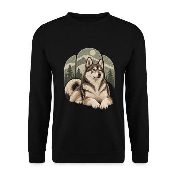 Laika - Unisex Pullover - Schwarz - Vorne - Alina (178cm) & Michal (187cm)
