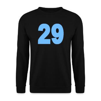 29 - Unisex Pullover - Schwarz - Vorne - Alina (178cm) & Michal (187cm)