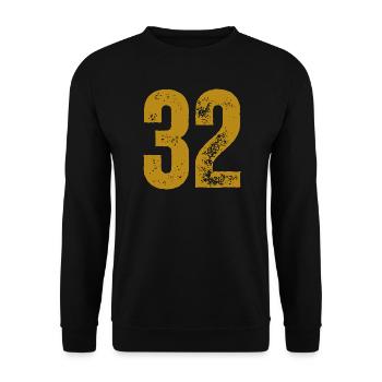 32 - Unisex Pullover - Schwarz - Vorne - Alina (178cm) & Michal (187cm)