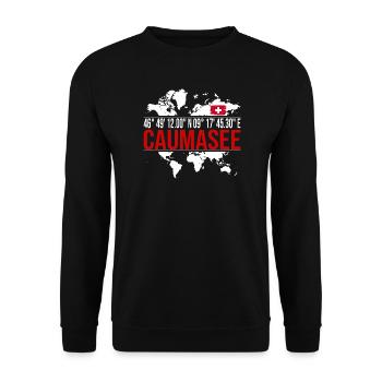 Caumasee - Unisex Pullover - Schwarz - Vorne - Alina (178cm) & Michal (187cm)