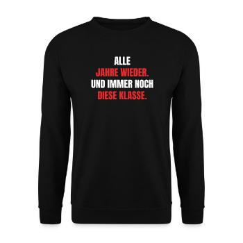 Diese Klasse - Unisex Pullover - Schwarz - Vorne - Alina (178cm) & Michal (187cm)