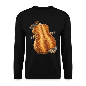 Geigenbauer Luthier Lutherie - Unisex Pullover - Schwarz - Vorne - Alina (178cm) & Michal (187cm)