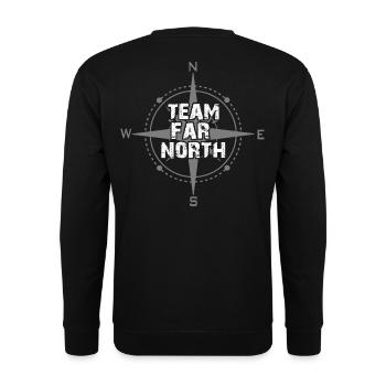 Team Far North | Nordland | North - Unisex Sweatshirt - black - Back - Michal (187cm)