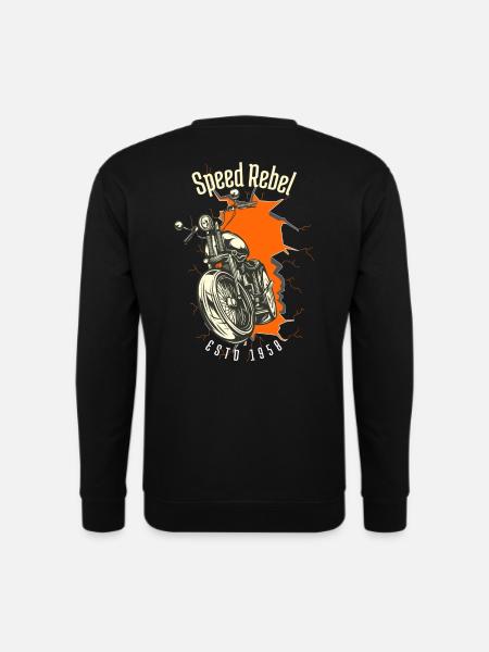 Speed Rebel ESTD 1958 - Biker und Chapter Design - Unisex Pullover - Schwarz