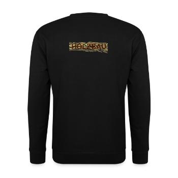Holzbau - Unisex Pullover - Schwarz - Hinten - Michal (187cm)