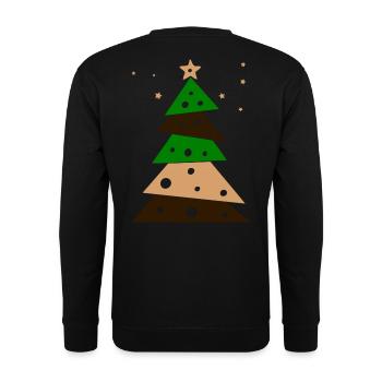 Tannenbaum - Unisex Pullover - Schwarz - Hinten - Michal (187cm)