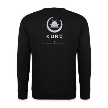 Kuro: Japanische Schwarz-Ästhetik - Unisex Pullover - Schwarz - Hinten - Michal (187cm)