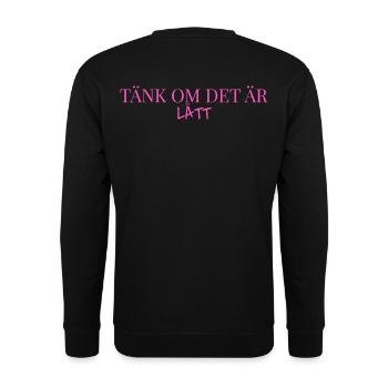 Tank_om_det_ÄR LEICHTGEWICHT - Unisex Pullover - Schwarz - Hinten - Michal (187cm)