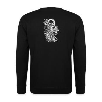 Schattenweg des Samurai - Unisex Pullover - Schwarz - Hinten - Michal (187cm)