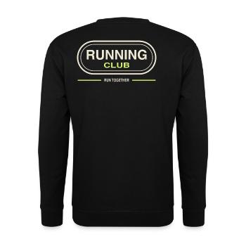 Running Club  - Unisex Pullover - Schwarz - Hinten - Michal (187cm)