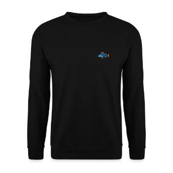 Perch embroidered - Unisex Sweatshirt - black - Front - Alina (178cm) & Michal (187cm)