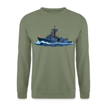 Generał Tadeusz Kościuszko 273 – Nachtfahrt  - Unisex Pullover - Armeegrün - Vorne - Alina (178cm) & Michal (187cm)