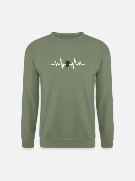 Herzschlag Kebap - Unisex Pullover - Armeegrün