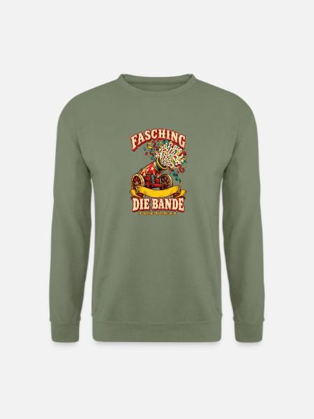 Fasching Die Bande Gruppenkostüm - Unisex Pullover - Armeegrün