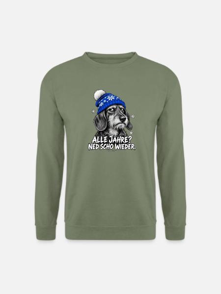 Grantige Weihnacht - Unisex Pullover - Armeegrün