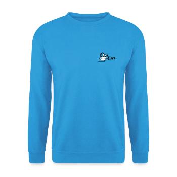 Cool Crab Coole Krabbe baby lustiges Bild funny - Unisex Pullover - Meeresblau - Vorne - Alina (178cm) & Michal (187cm)