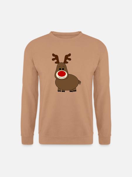 Rentier Weihnachten - Unisex Pullover - Mocca