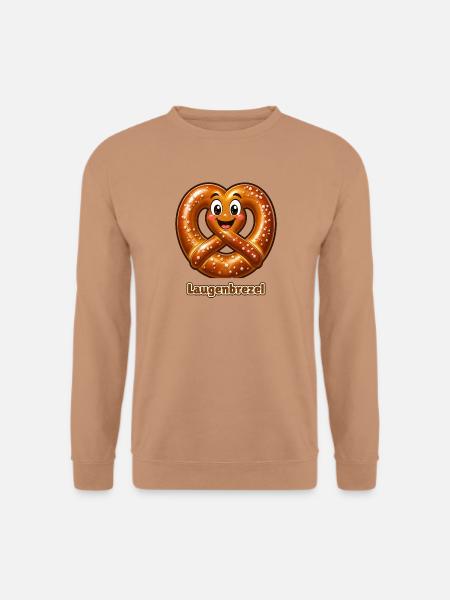 Laugenbrezel Kostüm Fasching Fasnet Verkleidung - Unisex Pullover - Mocca