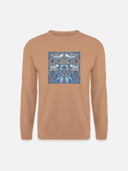 Arktische Tiere im Folklore-Stil - Unisex Pullover - Mocca