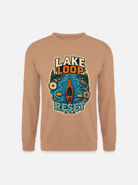LAKE LOOP RESET - Unisex Pullover - Mocca