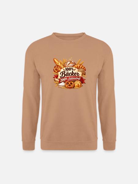 100% Bäcker – Leidenschaft pur - Unisex Pullover - Mocca