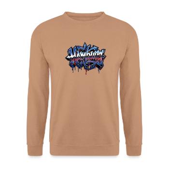 Hamburg Graffiti - Unisex Pullover - Mocca - Vorne - Alina (178cm) & Michal (187cm)