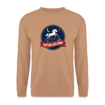 Sinterklaos kump! - Unisex Pullover - Mocca - Vorne - Alina (178cm) & Michal (187cm)