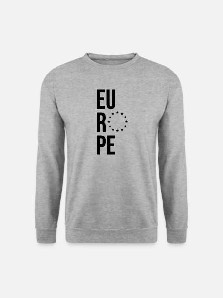 Europe - Stars - Unisex Pullover - Weißgrau meliert
