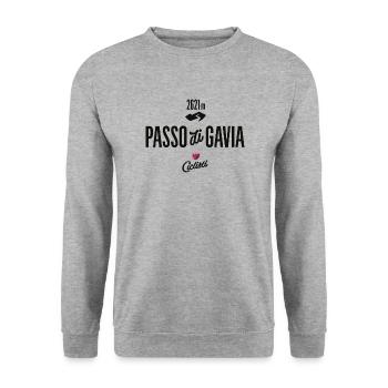 Gavia Pass - Unisex Pullover - Weißgrau meliert - Vorne - Alina (178cm) & Michal (187cm)