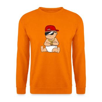 Baby Boss Cool Boy Junge Gangster - Unisex Pullover - Orange - Vorne
