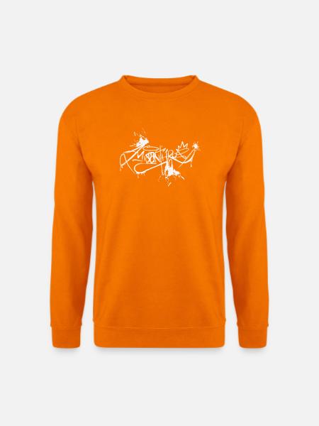 Misanthrop White - Unisex Pullover - Orange