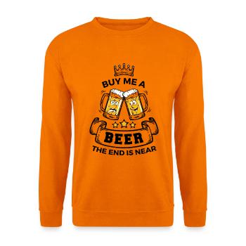 Durstiger Junggeselle Bierkrug - Unisex Pullover - Orange - Vorne