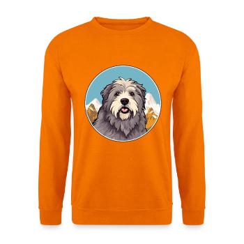 Pyrenäen-Schäferhund-Rasse Cartoon Kawaii Waterco - Unisex Pullover - Orange - Vorne