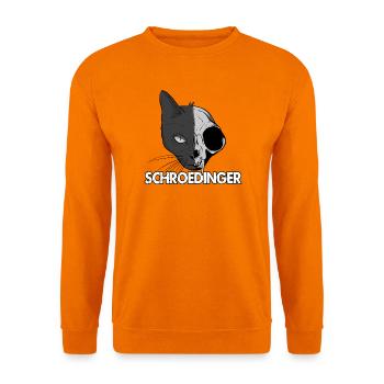 Schrödingers Katze - Unisex Pullover - Orange - Vorne