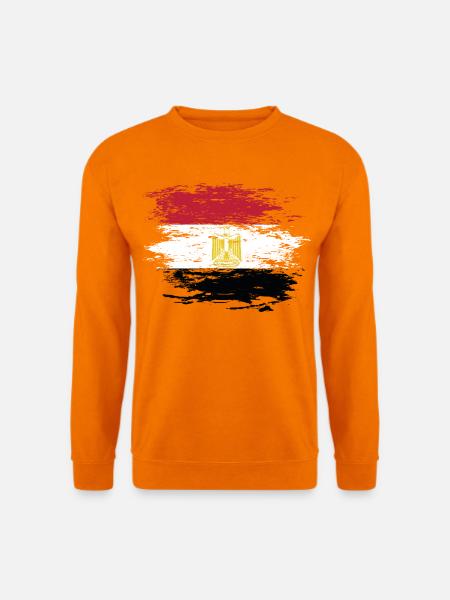 Ägypten Flagge used - Unisex Pullover - Orange