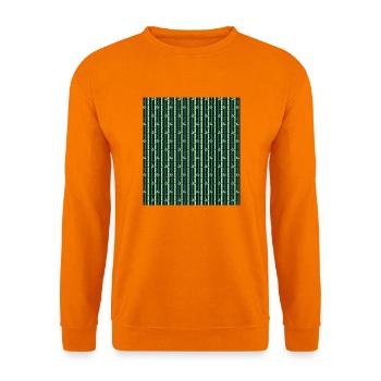Bambus Gesichtsmaske - Unisex Pullover - Orange - Vorne