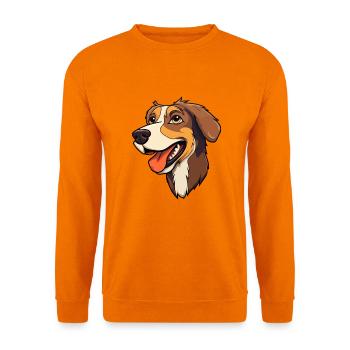 Laufhund Hunderasse Cartoon Kawaii Illustration - Unisex Pullover - Orange - Vorne