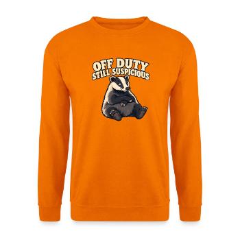 Außer Dienst stehender Dachs - Unisex Pullover - Orange - Vorne